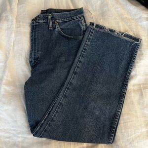 Wrangler Blue Denim Jeans with Fading